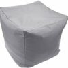 Artistic Fashionista* New Waterproof Square Cube Bean Bag Indoor Outdoor Garden Footstool Rest Seat Pouffe Ottoman Beanbag 40x40x40 cm (Purple)