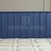 CROWNBEDSUK QUALITY APOLLO FAUX LEATHER HEADBOARD (blue, 4ft small double)