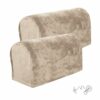 SwirlColor Armchair Covers for Arms, Soft Anti-slip Armrest Covers for Armchairs Furniture Sofa Couch Arm Protector - Khaki