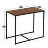 WALNUT Elm Wood Simple Dining Table Set Breakfast Table And Chair Three-Piece [90x47x75.5cm] Kitchen Room Furniture
