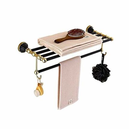 N/A Bath Towel Bar Stainless Steel Towel Rack Bathroom Towel Hanger Wall Mount Brushed Gold
