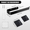 ANOTHEEE Hand Towel Holder Black Towel Ring Self Adhesive Towel Rail for Bathroom, Towel Rail Self Adhesive With 2 Pac Self Adhesive Hooks SUS304