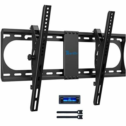 Rentliv TV Wall Bracket Mount, Tilt TV Bracket for Most 37-70 Inches TVs, Universal Tilting TV Mount with Loading 60kg & Max VESA 600x400mm