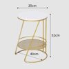 SMLJLQ Bedside Table Small Simple Bedroom Bedside Rack Nordic Marble Side Table Small Coffee Table Bedside Table Ins