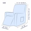 subrtex Recliner Chair Cover Stretch Recliner Slipcover 1 Piece Furniture Protector Anti Slip (Cream)