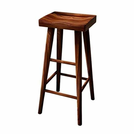 LUKEO Nordic light luxury bar chair simple net red bar stool front desk cafe restaurant leisure back high stool (Color : Argento)