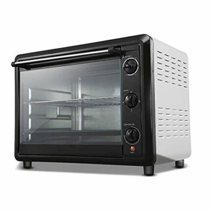 Oven 60L Toaster Oven, Multi-Function Stainless Steel Finish with Four-Layer Household and Commercial Eight-Tube Rotary Fork Full Automatic Bakin