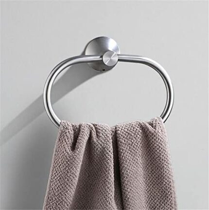 HIGOH Towel Racks, Bath Towel Holder,Bathroom Hand Towel,Towels,Brushed Nickel Stainless Steel Nail Wall Mounted Towel Holder Storage Rack,Bathro