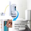 Toilet Dual Flush Valve with Push Button Toilet Flush System Replacement Adjustable Universal 1.5" or 2" Outlet 300mm Cable Cistern Flush Replace