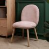 WALNUT Dining Chairs Kitchen Chairs Modern Dining Room Side Chairs with Fabric Cushion Seat Back, Mid Century Living Room Chairs