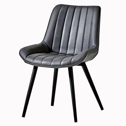 dining chair Kitchen Dining Room Furniture Chairs Dining Chairs Water Proof PU Leather Side Chair With Metal Legs Kitchen Living Room Counter Cha