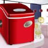 XYZMDJ Ice Maker Commercial Milk Tea Shop Small Household Mini Table Bar Round Ice Making Machine