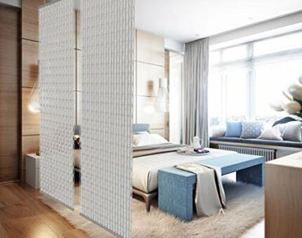 YourCasa Hanging room divider [design element] eyecatcher and decoration in any room Divider is translucent Room divider 120 x 240 cm Screen prov