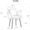 dining chair Kitchen Dining Room Furniture Chairs Kitchen Dining Chair Set Of 2 Modern Kitchen Living Room Reception Leisure Armchair with Metal