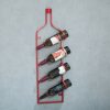 Wine racks Home/Bar Retro, 4 Bottles Metal Wrought Iron Wall-mounted Wine Bottle Holder Hanging Display Rack Bar Restaurant Home Wine Shelf Organ