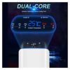Car Fridge,Car Refrigerator Car Refrigerator/Small Freezer/Small Portable- Car Home 12V / 220V-LED Display, Low Noise, Hot And Cold Conversion, D