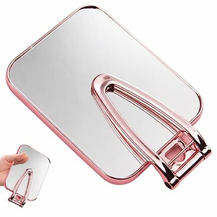 Travel Magnifying Mirror Magnifying Makeup Mirror Double Sided Travel Handheld or Stand Mirror Foldable Makeup Mirrors Handheld Mirror,Travel Mir