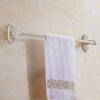 Bathroom Single Towel Bar,Bath Shower Towel Holder Shower Wall-Mounted Towel Bar Baking White Towel Rack Tower Hanger