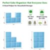 C&AHOME Cube Storage Organizer, 6-Cube Shelves Units, Closet Cabinet, DIY Plastic Modular Book Shelf, Ideal for Bedroom, Living Room, Office, 36.