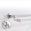 Bathroom Shelves Kitchen Bathroom Towel Hanger Hardware Bathroom Accessories Towel Rack Stainless Steel Double Towel Bar Screw-in Wall Towel Hold