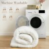 Twin XL Mattress Topper, Cymula Sherpa Mattress Pad for College Dorm Bed 2inch Extra Thick Mattress Cover with 900GSM Down Alternative Soft Plush