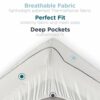 Tempur-Pedic TEMPUR-Protect Waterproof Mattress Protector, Fabric, White, Full