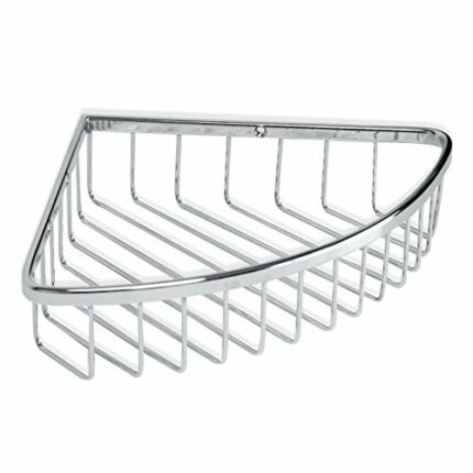 Tatay Krom-Corner Storage Basket, 20 x 20 x 5 cm, Metal, Silver