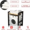 UPIKIT Washing Machine Shelf Rack, Over Washer Machine Storage Unit, Stacking Kit for Washer and Dryer, Washing Machine Storage Shelf for Bathroo
