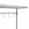 Amazon Basics Kitchen Storage Baker's Rack with Wood Table, Chrome/Wood, 61 cm Wide