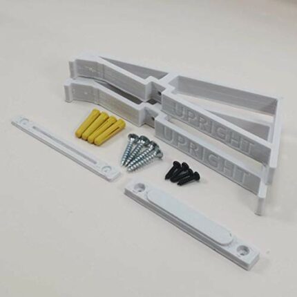 Echo Show 8 Wall Mount Wall Bracket Stand Holder (Upright, White)