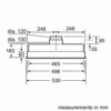 Bosch Serie 4 DHL555BLGB Canopy Cooker Hood, 53 cm, with Intensive Speed Setting, Silver metallic