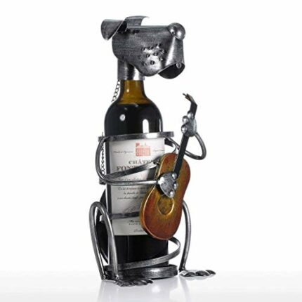 KXDCZ Wine Bottle Holder Statue"Guitarists, Guitar Player" Sculptures and Figurines Decor & Vintage Wine Racks and Stands Gifts Decoration
