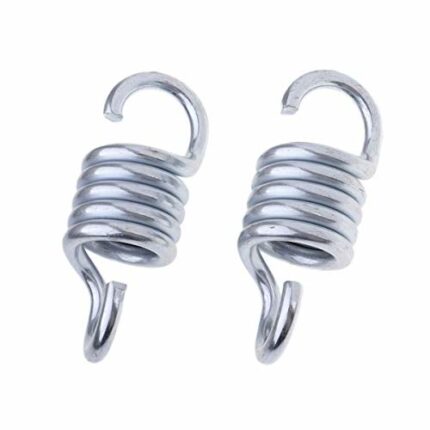 YIMIDM Hammock Spring Hook, Heavy Duty Extension Hook Outdoor Accessories Punch Bag Hanging Chair Wicker Basket Hammock Porch Garden Hammock, 2pc
