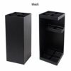 Umbrella Stands Umbrella Stand Home Office Decorative Drip Tray Metal Modern Design Black Storage Bucket Walking Stick Storage Bin Stand