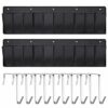 Berlune 2 Pcs RV Shoe Pockets RV Shoe Storage Organizer 44.1 Inches Hanging Shoe Pockets Hanging Bedside Storage Pockets with 10 Sturdy Hooks for