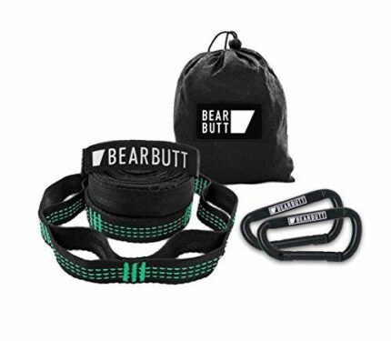 Bear Butt Kodiak Hammock Straps For Trees - 20 Feet Long Hammock Tree Straps - 40 Combined Loops - Holds 1000 Pounds - Camping Hammock Straps - H