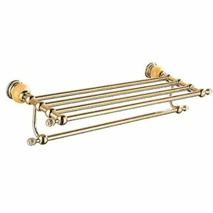 N/A Double Towel Bar Stainless Steel Bathroom Kitchen Towel Holder Dual Towel Rod Rustproof Wall Mount