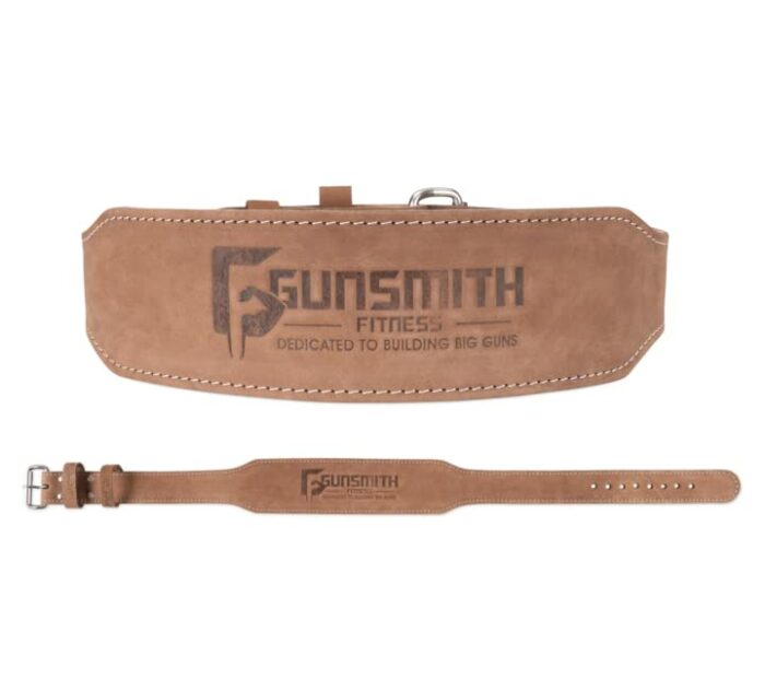 Gunsmith Fitness Weight Lifting Belt – Shibusa Genuine Leather Handmade Back Support Lifting Belts for Men & Women – Bodybuilding, Squats & Power