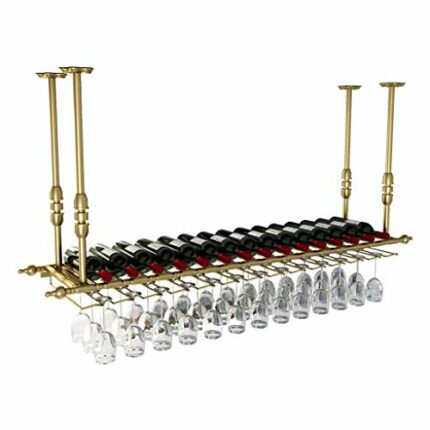 Stylish Simplicity Wine Glass Holder Vintage Wrought Iron Ceiling Stylish Simplicity Down Glass Wine Cup Holder Kitchen or Office Tableware Bottl