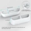 Yocice Wall Mounted Shoes Rack with Sticky Hanging Strips, Plastic Shoes Holder Storage Organizer,Door Shoe Hangers (SM03-White-4)