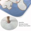 Cinnamoroll Flannel Bath Mat Non Slip Washable Welcome Indoor Outdoor Entry Way Kitchen Floor Rug 31.5 X 20 Inch