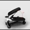 TWDYC Fitness Mini Stepper Stair Stepper Exercise Equipment with Resistance Bands and Twisting Action 43 * 24 * 33cm