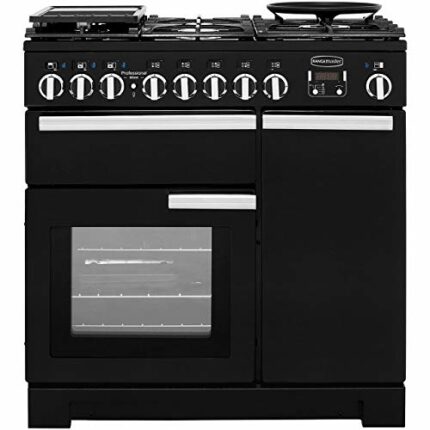 Rangemaster Professional Deluxe 90cm Dual Fuel Range Cooker - Black