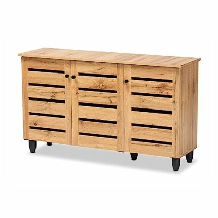 ZCMEB Home Foyer Corridor Three-door Shoe Cabinet Shoe Rack Organizer Household Items Multi-layer Shoe Cabinet