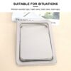 Aywndgdj Stainless Steel Garbage Flap Lid Trash Bin Cover Flush Built-in Balance Swing Flap Garbage Lid for Kitchen Counter Top B