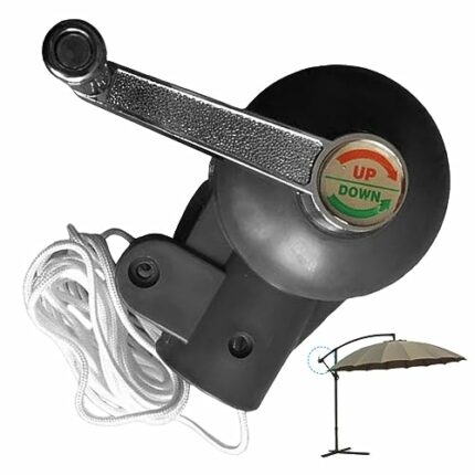 Gcroet 1PC Patio Umbrella Crank Handle dia. 43mm Heavy Duty Anti-rust Rotary Universal Detachable Handles Replacement Part for Outdoor Parasol
