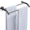 Bathroom Wall Rack, Stainless Steel Towel Rack, No Punch, Bathroom Double Towel Bar, Kitchen Bathroom Rack/32Cm