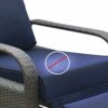 ART TO REAL Outdoor Recliner Replacement Cushion, Patio Chair Sofa Washable Cushion for Outdoor Furniture, Deep Seat, UV Resistant, Fade Resistan