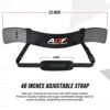 AQF Arm Blaster for Biceps Triceps – Weight Lifting Arms Training Bomber Curl Isolator - Contoured and Adjustable Strap with Padded Neck Brace Gy
