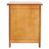 AERATI OAK Bedside Table Cabinet Bedside Chest of Drawers 3 Drawer Bedside Cupboard 56 cm Already Assembled Rustic